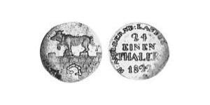124 Thaler Anhalt-Bernbourg (1603 - 1863) Argent 