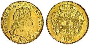 12800 Reis Brazil Gold John V of Portugal (1689-1750)
