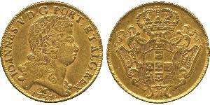 12800 Reis Brésil Or Jean V de Portugal (1689-1750)