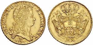 12800 Рейс Бразилия Золото Жуан V король Португалии (1689-1750)
