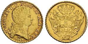 12800 Рейс Бразилия Золото Жуан V король Португалии (1689-1750)