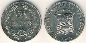 12.5 Centimo Venezuela (1811 - ) Copper/Nickel 