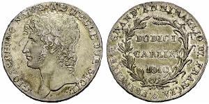 12 Carlin / 1 Піастр Italian city-states / Італія Срібло 