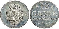 12 Grote States of Germany Argent Peter Friedrich Wilhelm (1754 - 1823)