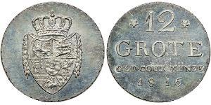 12 Grote Федеральные земли Германии Серебро Peter Friedrich Wilhelm (1754 - 1823)