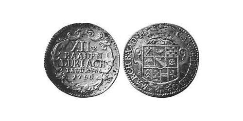 12 Kreuzer Margraviat de Bade-Durlach (1535 - 1771) Argent 