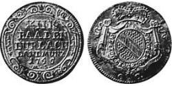 12 Kreuzer Margraviato di Baden-Durlach (1535 - 1771) Argento 