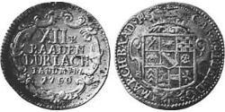 12 Kreuzer Margraviato di Baden-Durlach (1535 - 1771) Argento 