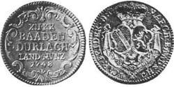 12 Крейцер Баден-Дурлах (1535 - 1771) Срібло 