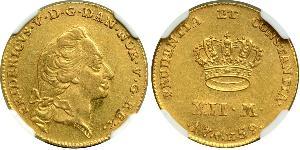 12 Mark Dänemark-Norwegen (1536-1814) Gold Friedrich V. (Dänemark und Norwegen) (1723 - 1766)