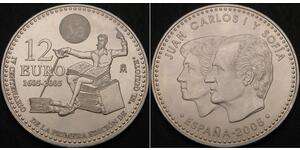 12 Евро Испания Серебро 