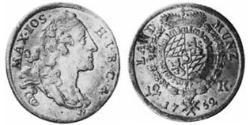 12 Крейцер Бавария (курфюршество) (1623 - 1806) Серебро Максимилиан III (курфюрст Баварии)(1727 – 1777)