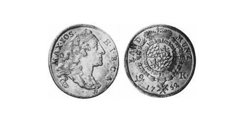 12 Крейцер Баварія (курфюрство) (1623 - 1806) Срібло Maximilian III Joseph, Elector of Bavaria (1727 – 1777)