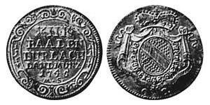 12 Крейцер Баден-Дурлах (1535 - 1771) Срібло 