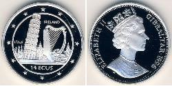 14 Ecu Gibraltar (1704 - ) Argento 