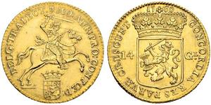 14 Gulden Dutch Republic (1581 - 1795) Gold 