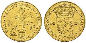 14 Gulden Republik der Sieben Vereinigten Provinzen (1581 - 1795) Gold 