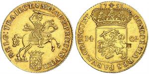 14 Gulden Provinces-Unies (1581 - 1795) Or 