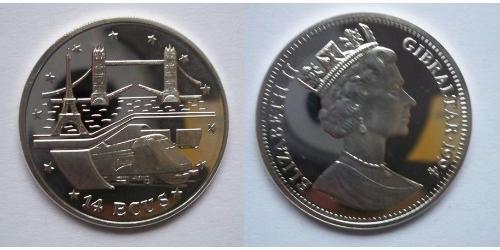 14 Экю Gibraltar (1704 - ) Серебро Елизавета II (1926-2022)
