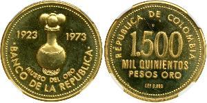 1500 Peso Colombie Or 