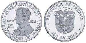 150 Balboa Panamá Platino 