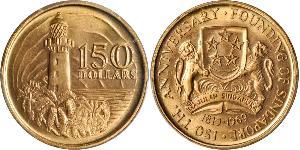 150 Dollar Singapore (1965 - ) Gold 
