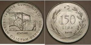 150 Lira Türkei (1923 - ) Silber 