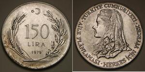 150 Lira Türkei (1923 - ) Silber 