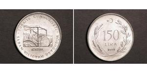 150 Lira Turkey (1923 - ) Silver 