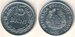 15 Ban Socialist Republic of Romania (1947-1989) Nickel/Stahl 