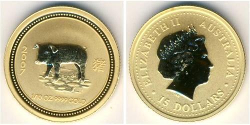 15 Dollar Australien (1939 - ) Gold 