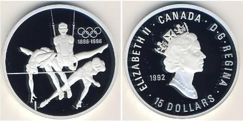 15 Dólar Canadá Plata 