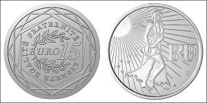 15 Euro Quinta Repubblica francese (1958 - ) Argento 