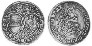 15 Kreuzer Saint-Empire romain germanique (962-1806) Argent 