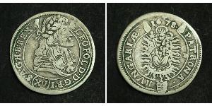 15 Kreuzer Reino de Hungría (1000-1918) Plata Leopoldo I de Habsburgo(1640-1705)