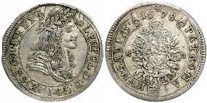 15 Kreuzer Reino de Hungría (1000-1918) Plata Leopoldo I de Habsburgo(1640-1705)