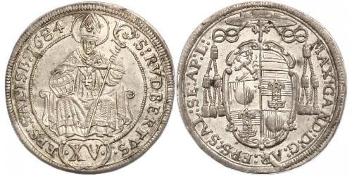 15 Kreuzer Salzburgo (1328 - 1803) Plata 