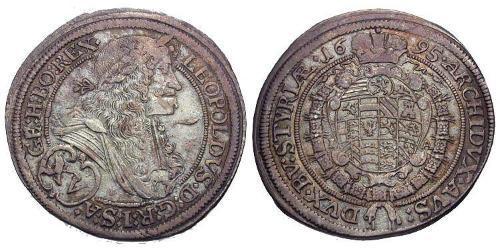15 Kreuzer Austria  Silver 