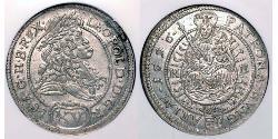 15 Kreuzer Reino de Hungría (1000-1918) Vellón Plata 
