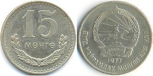 15 Mongo Mongolie (1921 - ) Cuivre/Nickel 