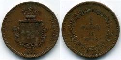 15 Reis / 1/4 Tanga Portuguese India (1510-1961) Copper 
