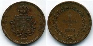 15 Reis / 1/4 Tanga Portuguese India (1510-1961) Copper 