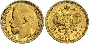 15 Rouble Empire russe (1720-1917) Or Nicolas II (1868-1918)