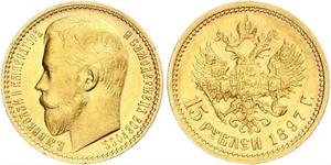 15 Rouble Empire russe (1720-1917) Or Nicolas II (1868-1918)