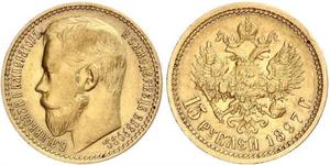 15 Rouble Empire russe (1720-1917) Or Nicolas II (1868-1918)