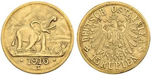 15 Rupee Deutsch-Ostafrika (1885-1919) Gold 