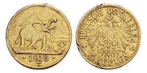 15 Rupee German East Africa (1885-1919) Gold 
