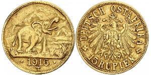 15 Rupee German East Africa (1885-1919) Gold 