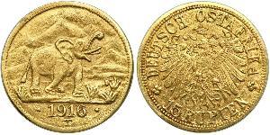 15 Rupee German East Africa (1885-1919) Gold 