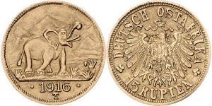 15 Rupee Afrique orientale allemande (1885-1919) Or 